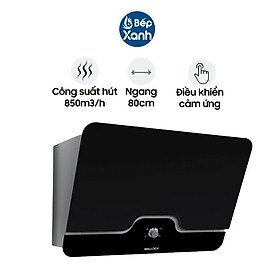 Máy Hút Mùi Áp Tường Malloca DRIVE F-152B - Công Suất Hút 850 m3/h - Ngang 80cm - Hàng  Chính Hãng