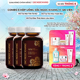 COMBO 3 hộp thực phẩm chức năng Viên uống Sắc Ngọc Khang++ (120 viên)