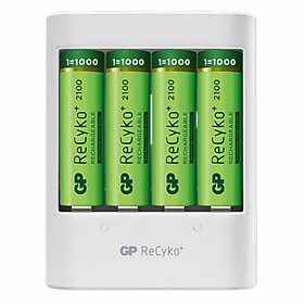 Mua Pin Sạc GP U411 ReCycko+ Batteries With Charger U411 Free USB Charger Program  2000mAh (4 Viên/Vỉ) - Hàng Chính Hãng