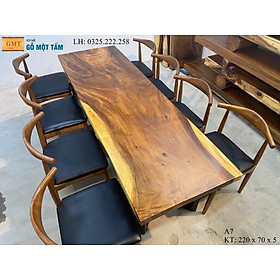 Mua Bàn Làm Việc Gỗ Me Tây  Bàn Ăn Gỗ Me Tây  Bàn Gỗ Me Tây Nguyên Tấm Dài 2 2m Rộng 70cm Dày 5cm