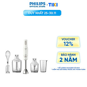 Mua Máy xay cầm tay Promix PHILIPS HR2537 /00 650W full phụ kiện - Hàng Chính Hãng