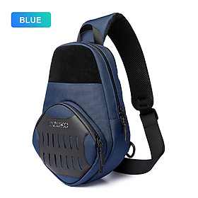 Túi đeo chéo OZUKO chống nước có cổng sạc USB thời trang dành cho nam