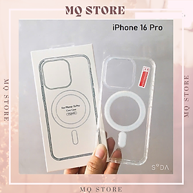 Ốp lưng cho iPhone 16 , 16 Plus, 16 Pro , 16 Pro Max Từ Tính Không Dây Trong Suốt ( hàng chính hãng)