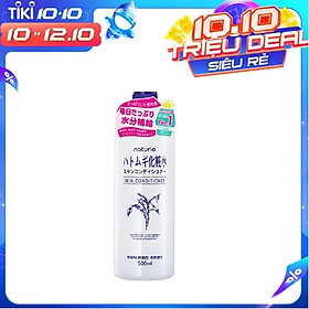 Nước Hoa Hồng Naturie Hatomugi 500ml chiết xuất từ ý dĩ cho da gặp vấn đề lỗ chân lông, mụn