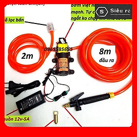 Mua Máy rửa xe mini CỰC MẠNH - máy bơm nước mini 12v - rửa xe đa năng (PD215279)