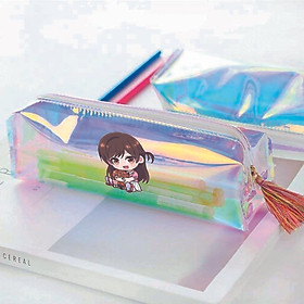 Hộp bút trong hologram IN HÌNH Kanojo Okarishimatsu - Dịch Vụ Thuê Bạn Gái anime chibi