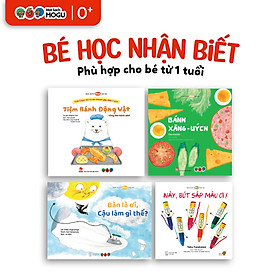 Truyện Ehon bé 1-2-3 tuổi - Bộ 4 cuốn Bé học nhận biết