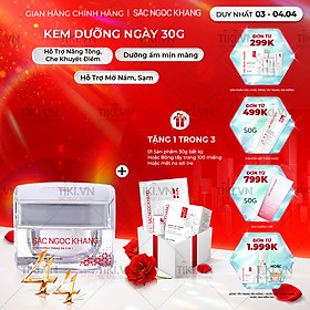 Kem dưỡng da Sắc Ngọc Khang 5 trong 1 ban ngày 30g giúp nuôi dưỡng làn da sáng khỏe, mờ thâm nám ngăn ngừa lão hóa