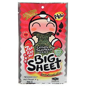 Hộp 12 Gói Snack rong biển Tao Kae Noi Big Sheet vị cay (4g)