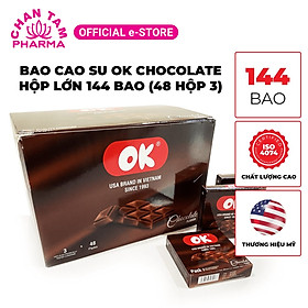 Bao cao su OK chocolate – hộp 144 cái