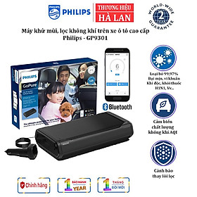 Máy lọc không khí , khử mùi trên xe ô tô cao cấp nhãn hiệu Philips GP9301 cảm biến chất lượng 4 chiều - HÀNG NHẬP KHẨU