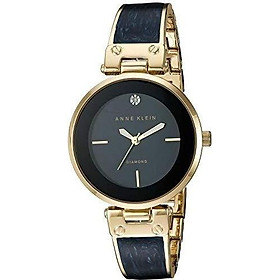 Anne Klein Women's Diamond-Accented Dial Bangle Watch