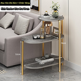 Mua Bàn Góc Sofa Grey Marble Nordic Decor - Home and Garden
