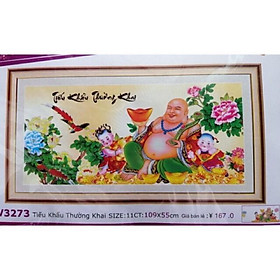 Mua Tranh thêu chữ thập Phật Di Lặc LV3273 (109x55) chưa thêu