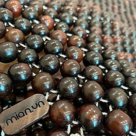 Mua Chiếu hạt gỗ Trắc Bóng hạt 1 2cm - Chiếu gỗ Mian.vn ( video   hình thật )