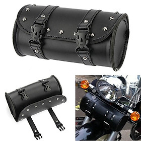 Túi tròn bằng da tổng hợp gắn đuôi xe mô tô Harley