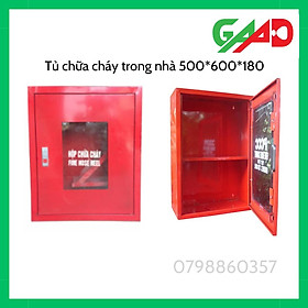 Mua Tủ chữa cháy trong nhà 500*600*180  tủ đựng vòi phun  lăng  bình chữa cháy