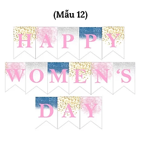 Bộ dây cờ trang trí ngày Quốc tế phụ nữ 8-3 nhiều mẫu wmd30