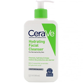 CeraVe Hydrating Cleanser - Sữa Rửa Mặt Cho Da Khô, Hỗn Hợp Khô Nhạy Cảm