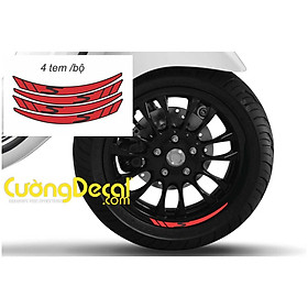 Decal phản quang 3M dán viền mâm Vespa, Sprint, Primavera M3