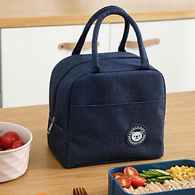 Túi đựng hộp cơm bằng vải nhỏ gọn nhiều lớp giữ ấm thực phẩm– Lunch Bag A