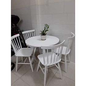 Mua bộ bàn ghế ăn biton bàn tron   nhiều tùy chon