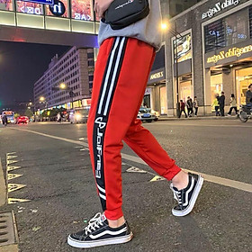 Quần Jogger Nam Nữ phối sọc, họa tiết cực cá tính có Big Size