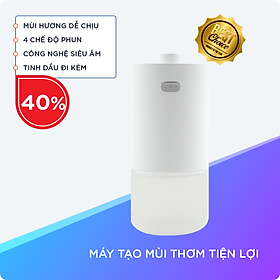 Máy Tạo Mùi Thơm Với 4 Chế Độ Phun Hương Thơm Tự Động Có Tặng Kèm Tinh Dầu Tiện Lợi Mang Lại Không Gian Thoáng Mát Cho Gia Đình Bạn