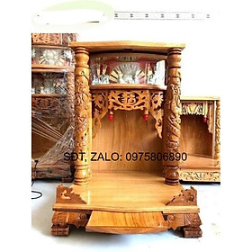 Mua Bàn Thờ Ông Địa Căm Xe (trụ hộp đèn) 60x88x60