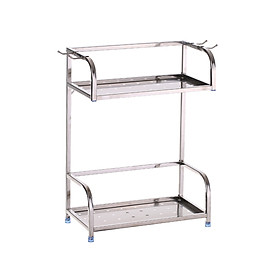 Giá Đựng Đồ Nhà Bếp Bằng Thép Không Gỉ S-6985 (2 Ngăn)