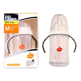 BÌNH SỮA PP CỔ RỘNG WESSER