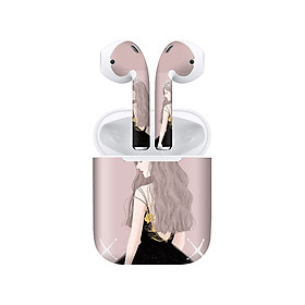 Mua Miếng dán skin chống bẩn cho tai nghe AirPods in hình thiết kế - atk109 (bản không dây 1 và 2)