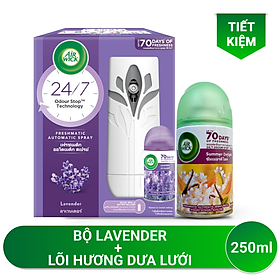 Máy xịt phòng tự động AIRWICK, Anh Quốc, 3 chế độ xịt tự động, ngát hương 24/7, thời gian sử dụng lên đến 70 ngày