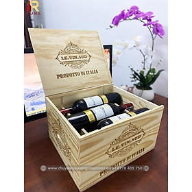Mua Set quà tặng hộp gỗ 6 chai rượu vang Chile Santo Molina - Nhập khẩu chính hãng