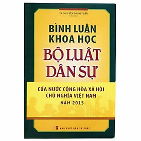 Sách - Bình luận khoa học bộ luật dân sự