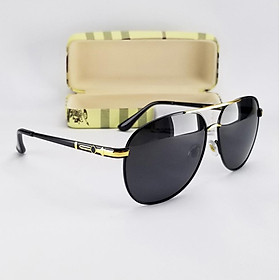 Mắt kính mát nam DKY742D tròng Polarized màu đen phân cực, chống nắng, chống tia UV. Gọng kim loại không gỉ
