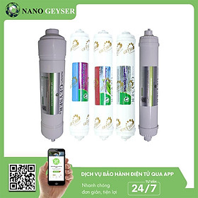 Mua Bộ 5 lõi lọc nước 45678 dùng cho các dòng máy UF  Lõi UF Hollow  3IN1  Maifan  Nano Silver  Hydrogen - Hàng Chính Hãng