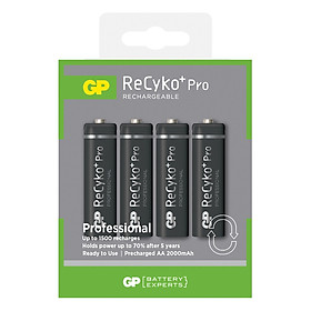 Pin Sạc Gp Batteries Recyko+ Pro Professional Aa - 2000Mah (4 Viên / Vỉ)
