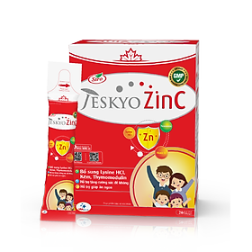 Jeskyo ZinC hộp 20 gói. Combo mua 4 tặng 1