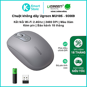 Mua Chuột không dây 2.4G UGREEN MU105 | 4 mức điều chỉnh DPI | Độ yên tĩnh cao | Bảo Hành 18 Tháng - Hàng Chính Hãng