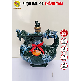 Đặc Sản Bình Định - Rượu Bàu Đá Thành Tâm Thuyền Lớn Màu xanh rêu 1,2 lit