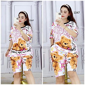 [HCM] (40-62kg) Đồ bộ thun lạnh lửng in 3D hoạt hình. Đồ bộ thun lạnh lửng. HÀNG MAY TRỰC TIẾP TẠI VIỆT NAM. doraemon-cún/chó snoopy-gấu rilakkuma-gấu-thỏ-mèo. thunlanh1lung62kg.