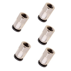 5 Pieces DPCF8 8mm Pneumatic Push In Fitting Connector - Air Water Hose