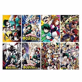 Poster Boku Hero Academia Học Viện Anh Hùng 8 Tấm A3