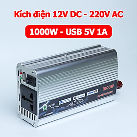 Bộ kích điện 1000W 12V DC sang 220V AC biến tần UP-1000A