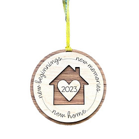 New Home Ornament with Hanging Rope Xmas Party Decoration Housewarming Gift
