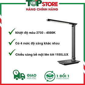 Đèn LED Bảo Vệ Mắt Taotronics 14W TT-DL057 Cổng USB-A Tích hợp sạc nhanh không dây