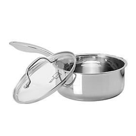 Quánh inox 304 đúc liền khối Fivestar Plus đường kính 18cm/20cm bảo hành 25 năm