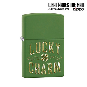 Bật Lửa Zippo 49138 – Zippo Lucky Charm Green Matte