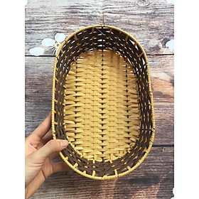 Mua Rổ nhựa giả mây hình oval
